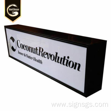 Square Lightboxes Signage Projecting Light Box